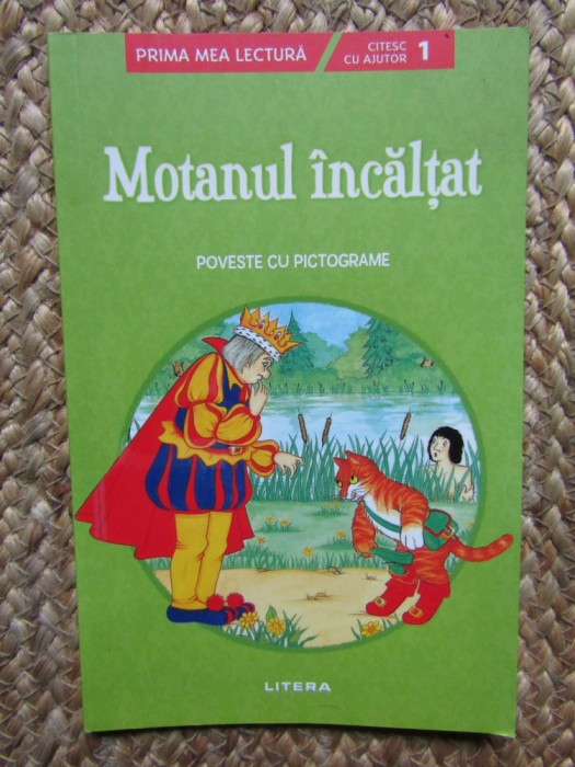 Motanul incaltat. Poveste cu pictograme. Citesc cu ajutor (Nivelul 1)
