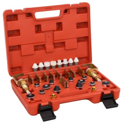 vidaXL Set detector de scurgeri pentru aer condiționat roșu 36x27x9 cm foto