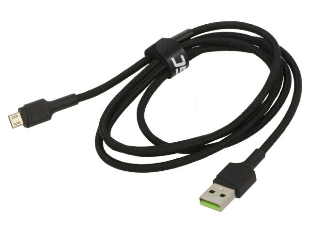 Cablu USB 2.0 A la Micro B 1.2m Negru 480Mbps