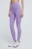 Fila colanti femei, culoarea violet, neted