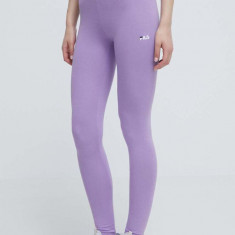 Fila colanti femei, culoarea violet, neted