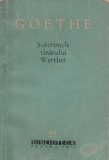 Goethe - Suferintele t&icirc;narului Werther