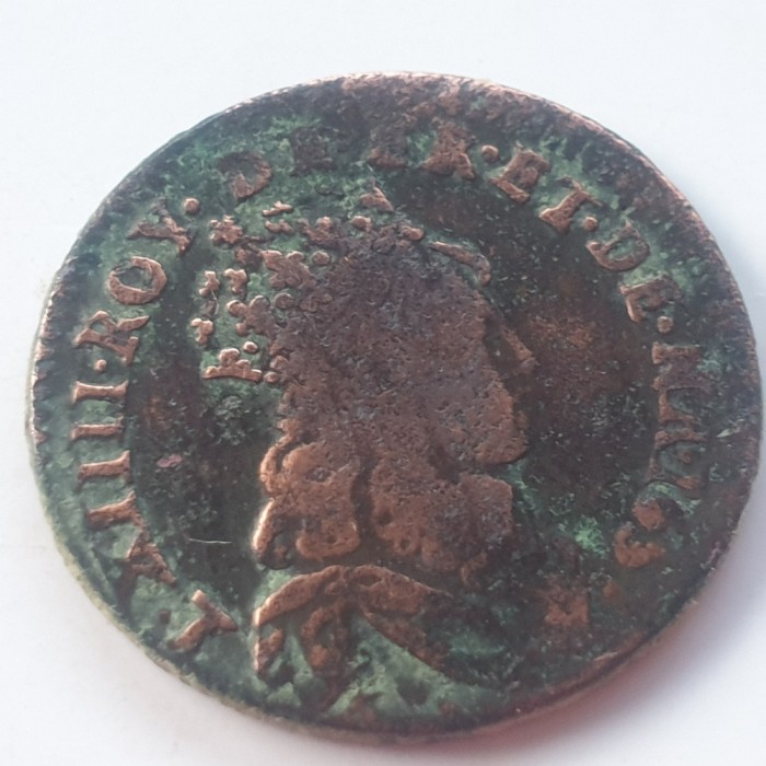 Franța Liard de France 1657 B Ludovic XIV
