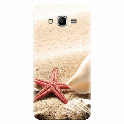 Husa silicon pentru Samsung Grand Prime, Beach Shells And Starfish foto