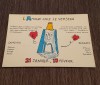 Carte Poștală Vintage &ndash; &bdquo;L&#039;Amour Chez Le Verseau&quot;, Zodia Vărsătorului, Ilustrație Denis Tr&eacute;mault, Editura Dellard, Necirculata, Printata
