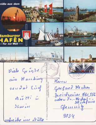 Germania-Hamburg-portul, vapoare foto