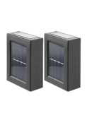 Cumpara ieftin Set 2 lampi solare pentru perete exterior, iluminare sus-jos, lumina calda, Oem