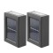 Set 2 lampi solare pentru perete exterior, iluminare sus-jos, lumina calda