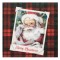 șervețele de Masă, &quot;Merry Christmas&quot;, Carouri cu Moș Crăciun, 33x33cm, Set 20 Buc, 2 Straturi, Roșu și Verde
