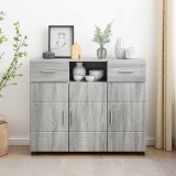 vidaXL Dulap din Lemn Gri Sonoma 88,5 x 30,5 x 73 cm Lemn compozit 880287