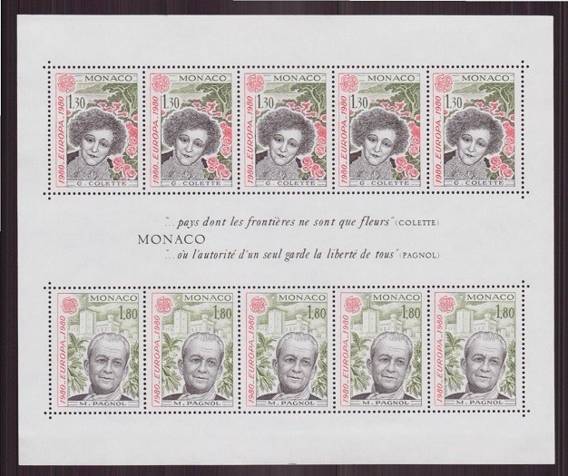A35 - Monaco 1980 - Europa bloc neuzat,perfecta stare