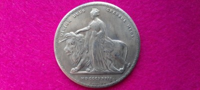 ANGLIA 5 POUNDS 1839, REPLICA foto