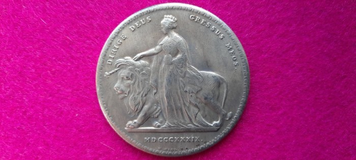 ANGLIA 5 POUNDS 1839, REPLICA