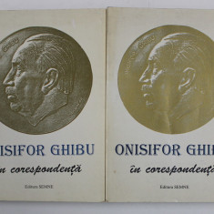 ONISIFOR GHIBU IN CORESPONDENTA , VOLUMELE I- II , editie de MIHAI O . GHIBU , 1998