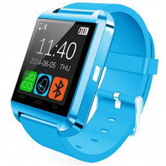 Resigilat! Ceas Smartwatch iUni U8+, BT, LCD 1.44 inch, Notificari, Light Blue foto