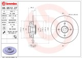 BREMBO 08.9512.27 PRIME LINE - With Bearing Kit Disc frana
