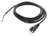Cablu de Alimentare NEMA 5-15 3m Negru 10A