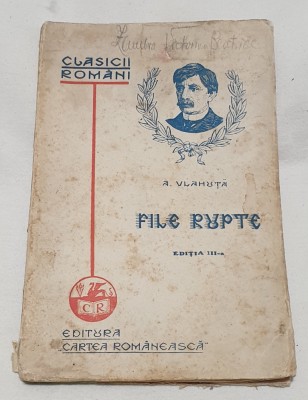 Carte veche anul 1929 - FILE RUPTE - Al. Vlahuta foto