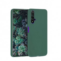 Husa protectie Flippy compatibila cu Huawei Nova 5T Liquid Silicone Case Verde