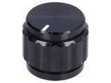 Buton rotativ aluminiu 6,35mm 22x19mm