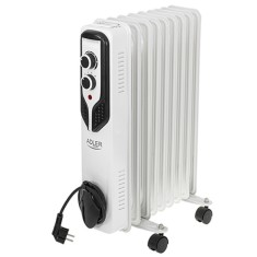 Radiator cu ulei Adler, 9 elementi, 2000 W, 3 setari de putere, selectarea automata a consumului de energie