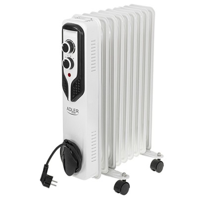 Radiator cu ulei Adler, 9 elementi, 2000 W, 3 setari de putere, selectarea automata a consumului de energie foto