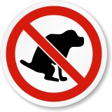 Eticheta fără caca de c&acirc;ine