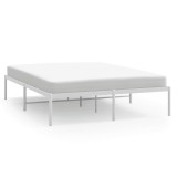 Cumpara ieftin Cadru pat metalic, alb, 140x200 cm