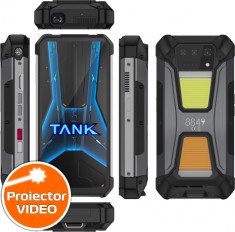 Telefon mobil Unihertz 8849 Tank 2 Pro, 4G, 6.81 FHD+, 120Hz, Proiector Video, 24GB RAM (12GB + 12GB extensibili), 512GB ROM, 108MP, Android 14, NFC,