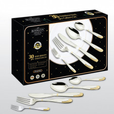 Set tac&amp;acirc;muri Bohmann BP A30-GM, Cutie, 30 buc, Inox/aur foto