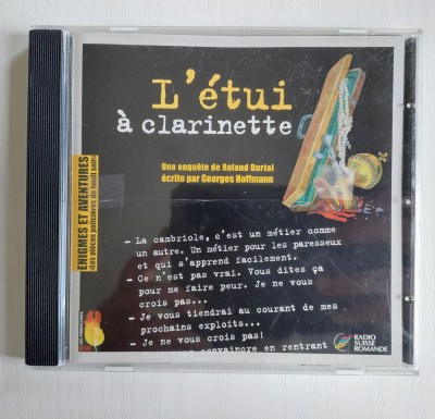 CD - L &amp;#039;&amp;eacute;tui a clarinette, Une Enquete de Roland Durtal foto