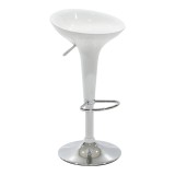 Cumpara ieftin Scaun bar Felice inaltime ajustabila baza alba-crom 40x43x84 cm