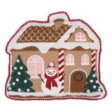 Cumpara ieftin Perna Craciun Turta Dulce poliester multicolor 40x36x4 cm