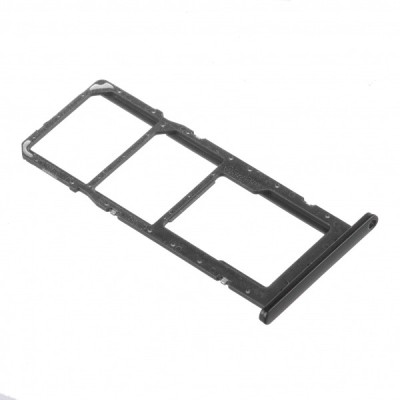 Suport SIM - Card Samsung Galaxy A02s A025F, Dual SIM, Negru foto