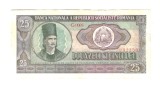 Bancnota 25 lei 1966, stare foarte buna