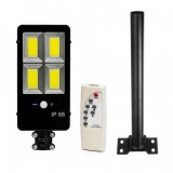 Lampa solara 100W cu telecomanda si suport prindere