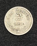 Moneda 2 lei 1924 poyssy