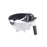 Feliator multifunctional FOXMAG24 cu strecuratoare si decojitor, pentru legume/fructe
