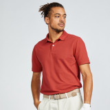 Tricou Polo Golf MW500 Roșu &icirc;nchis Bărbați