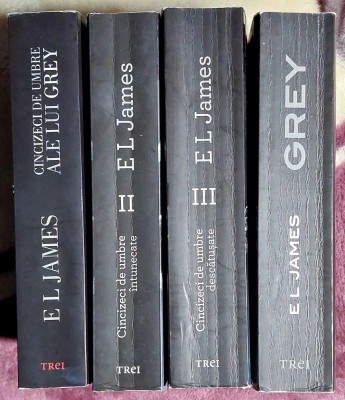 Cincizeci de umbre ale lui Grey - E L James 4 volume complet. foto
