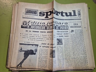 ziarul sportul 14 februarie 1968 - jocurile olimpice de iarna de la grenoble foto