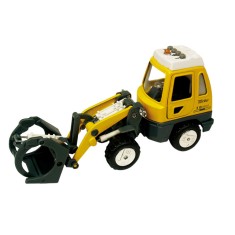 Utilaj de constructii de jucarie cu sunete si lumini 16-18 cm incarcator frontal cu furci