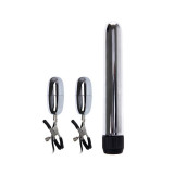 Set Vibrator Clasic si Clame pentru Sfarcuri cu Vibratii Argintii, Baile