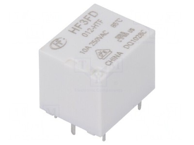 Releu Electromagnetic 12V DC 15A SPST-NO foto