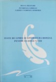 TESTE DE LIMBA SI LITERATURA ROMANA PENTRU CLASELE V-VIII-IOANA MILITARU, PETRONELA BIRSAN, CARMEN VERONICA-145246