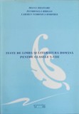 TESTE DE LIMBA SI LITERATURA ROMANA PENTRU CLASELE V-VIII-IOANA MILITARU, PETRONELA BIRSAN, CARMEN VERONICA ONOF