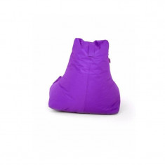 Fotoliu tip para Big Bean Bag textil umplut cu perle polistiren mov