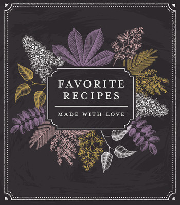 Small Recipe Binder - Favorite Recipes: Made with Love (Chalkboard) foto
