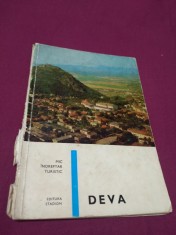 MIC INDREPTAR TURISTIC DEVA N.RADULESCU EDITURA STADION 1971 foto