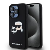Husa pentru iPhone 15 Pro Max - Karl Lagerfeld Silicone MagSafe (KLHMP15XSKCHPPLK) - Karl&amp;Choupette